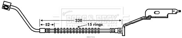 BORG & BECK Pidurivoolik BBH7551